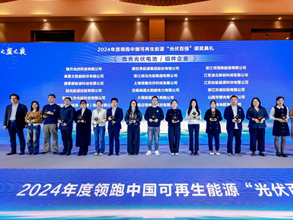 高光時(shí)刻 | 陽光能源蟬聯(lián)年度「光伏百強(qiáng)」優(yōu)秀光伏電池/組件企業(yè)獎(jiǎng)項(xiàng)